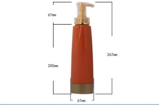 Customized Plastic Luxury Shampoo Bottles 500ml PET Bottle