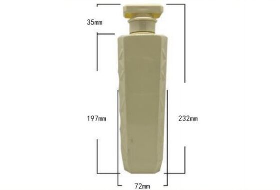 Customized Plastic Luxury Shampoo Bottles 500ml PET Bottle