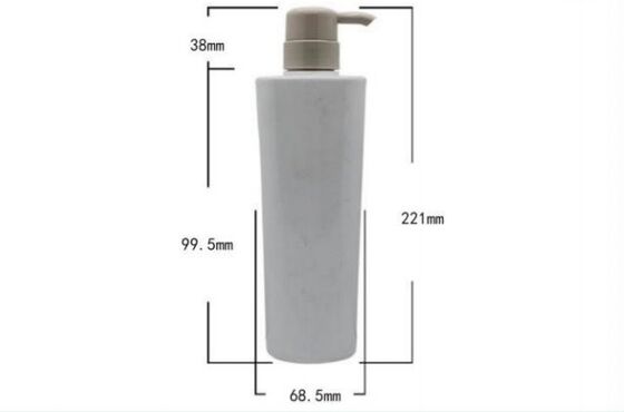 Customized Plastic Luxury Shampoo Bottles 500ml PET Bottle