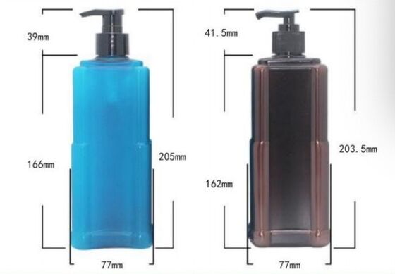 Customized Plastic Luxury Shampoo Bottles 500ml PET Bottle