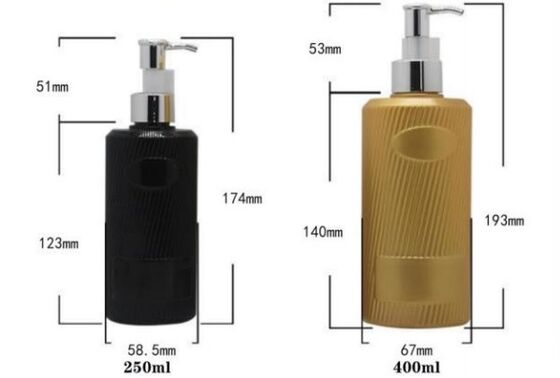 Customized Plastic Luxury Shampoo Bottles 500ml PET Bottle