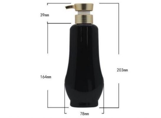 Customized Plastic Luxury Shampoo Bottles 500ml PET Bottle