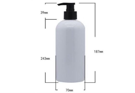 Customized Plastic Luxury Shampoo Bottles 500ml PET Bottle