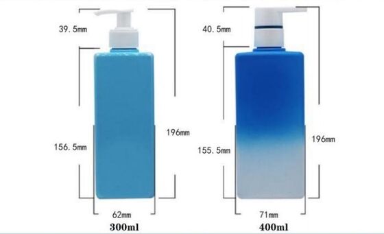 Customized Plastic Luxury Shampoo Bottles 300/400ml PET Bottle