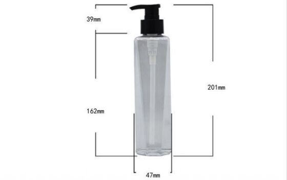 Customized Plastic Luxury Shampoo Bottles 300ml PET Bottle