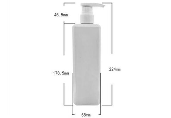 Customized Plastic Luxury Shampoo Bottles 500ml PET Bottle