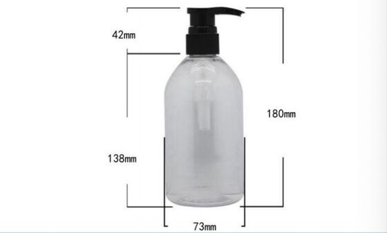 Customized Plastic Luxury Shampoo Bottles 450ml PET Bottle
