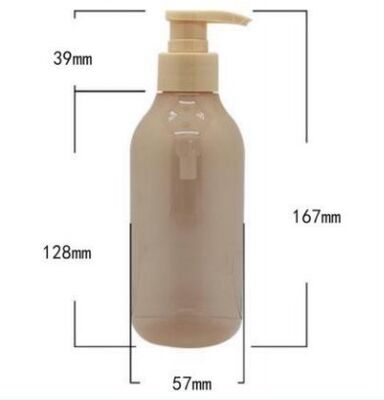 Customized Plastic Luxury Shampoo Bottles 300ml PET Bottle