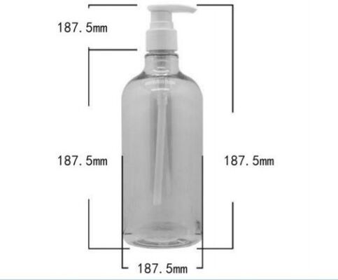 Customized Plastic Luxury Shampoo Bottles 500ml PET Bottle