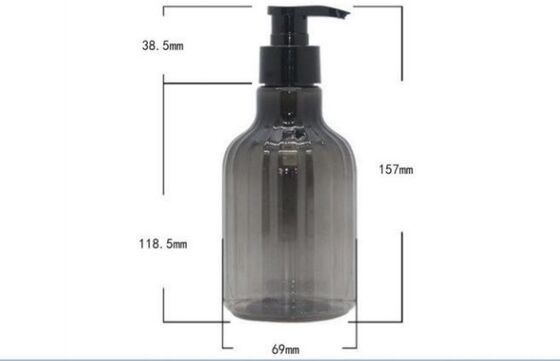 Customized Plastic Luxury Shampoo Bottles 300ml PET Bottle