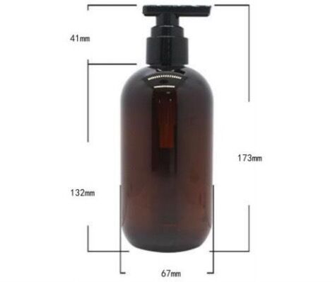 Customized Plastic Luxury Shampoo Bottles 400ml PET Bottle