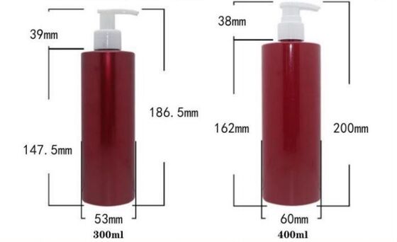 Customized Plastic Luxury Shampoo Bottles 300/400ml PET Bottle
