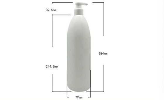 Customized Plastic Luxury Shampoo Bottles 1000ml PE Bottle
