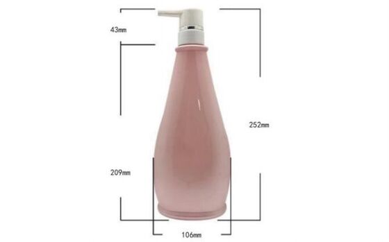 Customized Plastic Luxury Shampoo Bottles 750ml PET Bottle