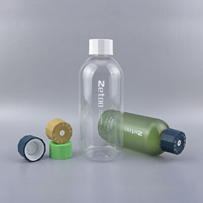 Bom preço 250 ml / 300 ml Botão de plástico cosmético Bottle de produtos de beleza personalizado com tampa de 40 mm de diâmetro on-line