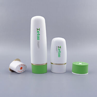 Bon prix Emballage de tube de crème solaire Soft Touch Contenants cosmétiques ovales en plastique Blanc en ligne