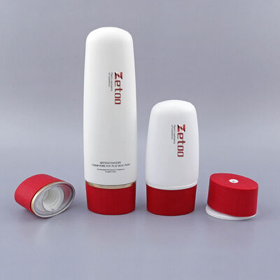 Bon prix Bouteille cosmétique en plastique de 50 ml / 100 ml Bouteille cosmétique PET ovale avec un capuchon de 40 mm de diamètre en ligne