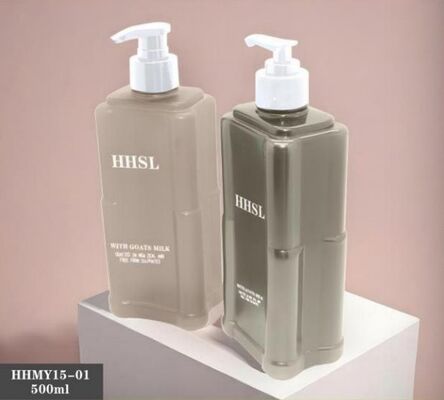 Goede prijs Op maat gemaakte plastic luxe shampoo flessen 500 ml PET fles online