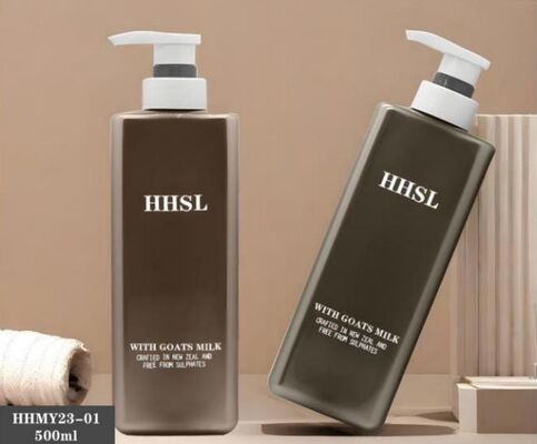 Goede prijs Op maat gemaakte plastic luxe shampoo flessen 500 ml PET fles online