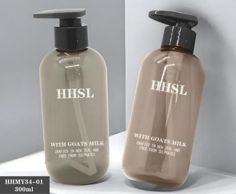 Un buon prezzo. Bottiglie di shampoo di lusso di plastica personalizzate Bottiglie di PET da 300 ml in linea