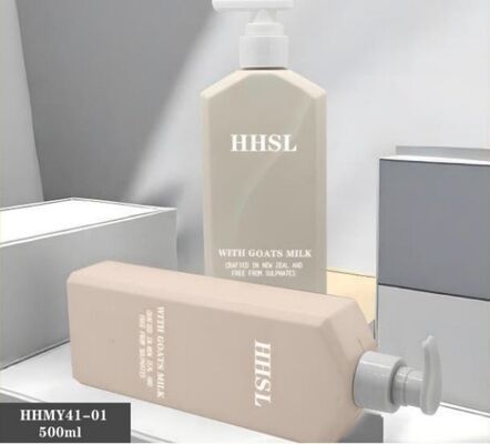 Harga bagus Disesuaikan Plastik Luxury Square Shampoo Botol 500ml PE Botol on line