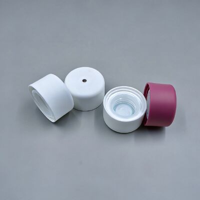 Good price TPE Soft Touch 45mm Diameter Matt Center Dispensing Cap Cosmetic Shampoo Twist Cap online