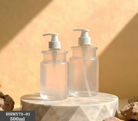 Goede prijs Op maat gemaakte plastic luxe shampoo flessen 500 ml PE fles online