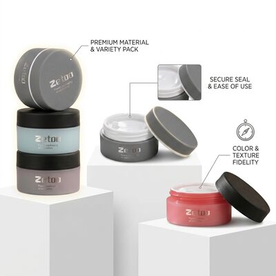 Un buon prezzo. Barattolo di crema cosmetica soft touch da 100 ml in PP / TPE a due colori con contenitore di bellezza vuoto con tappo in pietra di lusso in linea