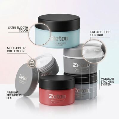 Good price 5ml Sample Two Color Soft Touch Cosmetic Jar PP TPE Travel Size Container With Matt Cap online