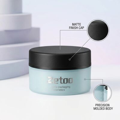 Guter Preis 100ml Große Zwei-Farben-Soft-Touch-Körperbutterdose PP TPE Cremenbehälter mit mattem Deckel online