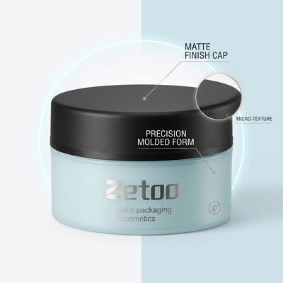 Good price 50ml Two Color Soft Touch Cosmetic Jar PP TPE Moisturizer Container With Matt Cap online