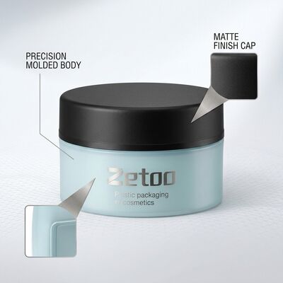 Good price 15ml Mini Two Color Soft Touch Eye Cream Jar PP TPE Round Container With Matt Cap online