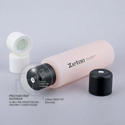 Good price HDPE 250ml Essential Oil Bottle Cylinder Center Dispensing Cap Matte Custom Cosmetic Packaging EO-250 online