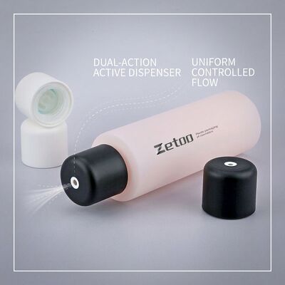 Guter Preis HDPE 750ml Conditionerflasche Runde Lotion Mitteldosierkappe Glänzende Kundenspezifische Kosmetikverpackung CD2-750 online